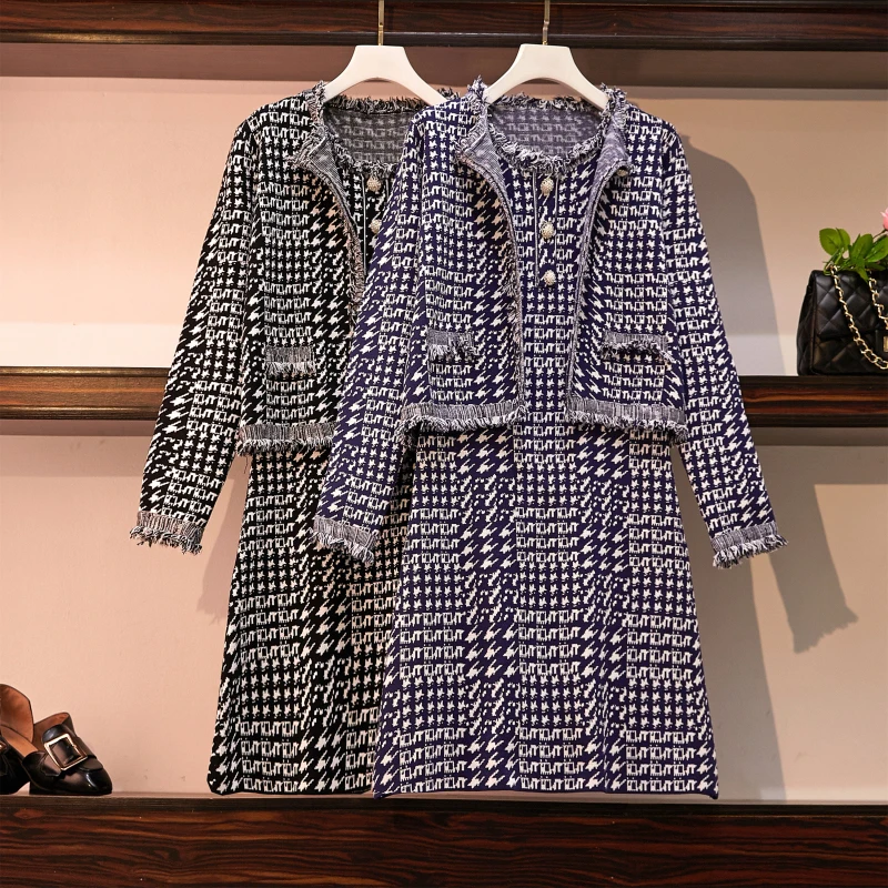 2019 Fashion Autumn Winter Knitting Suit Set Women Long Sleeve Tassel Beading Jacket + Vest Mini Bodycon Dress Two piece Sets
2019 Fashion Autumn Winter Knitting Suit Set Women Long Sleeve Tassel Beading Jacket + Vest Mini Bodycon Dress Two piece Sets