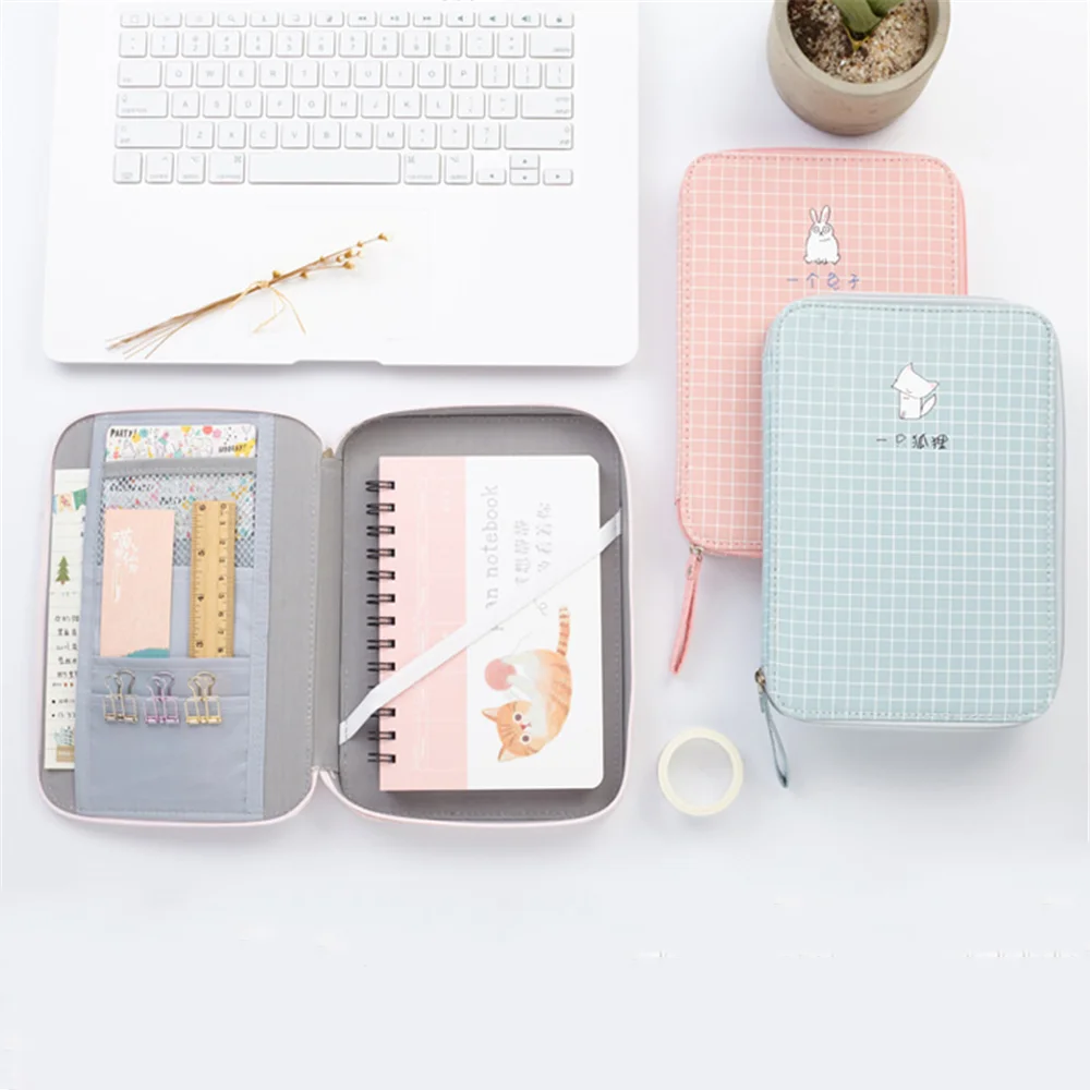 Cute Pencil Bag School Storage Bag Stationery Korean Bag Material Escolar Multifunction Big Pencil Case for Ipad Phone Box 
Cute Pencil Bag School Storage Bag Stationery Korean Bag Material Escolar Multifunction Big Pencil Case for Ipad Phone Box