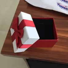 Jewlery Box Ketting Armband Box er ding hij Geschenkdoos Rose Geschenkdoos Boog Doos Wrijven Zilver Doek Belettering(China)