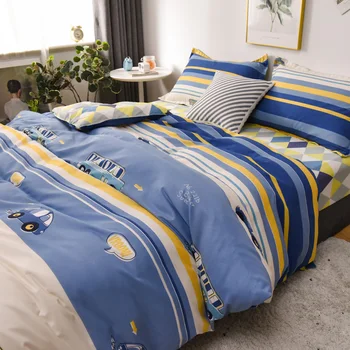 Denim Quilt Cover Sheets Bedding Student Dormitory Quilt Three Sets of Bed Sheet People
Denim Quilt Cover Sheets Bedding Student Dormitory Quilt Three Sets of Bed Sheet People