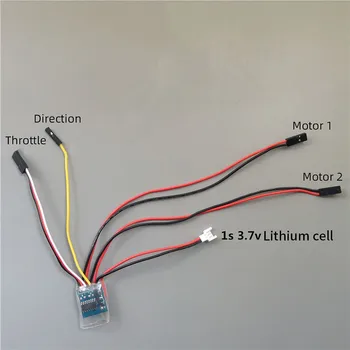 1.8Ax2 2.7Ax2 Brushed ESC 1S 3.7V Two-way Bidirectianal Speed Controller ESC for 1/72 Scale RC Tank Car Boat Accessories
1.8Ax2 2.7Ax2 Brushed ESC 1S 3.7V Two-way Bidirectianal Speed Controller ESC for 1/72 Scale RC Tank Car Boat Accessories