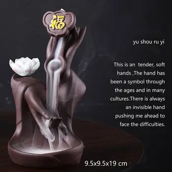 Backflow Incense Burner Purple Stand Ceramic Incense Sticks Holder Smoke Waterfall Aromatherapy Furnace Ceramic Ornaments
Backflow Incense Burner Purple Stand Ceramic Incense Sticks Holder Smoke Waterfall Aromatherapy Furnace Ceramic Ornaments