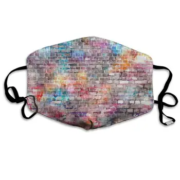 Mouth Mask Colorful Graffiti Brick Wall Print Masks - Breathable Adjustable Windproof Mouth-Muffle, Camping Running for Women
Mouth Mask Colorful Graffiti Brick Wall Print Masks - Breathable Adjustable Windproof Mouth-Muffle, Camping Running for Women
