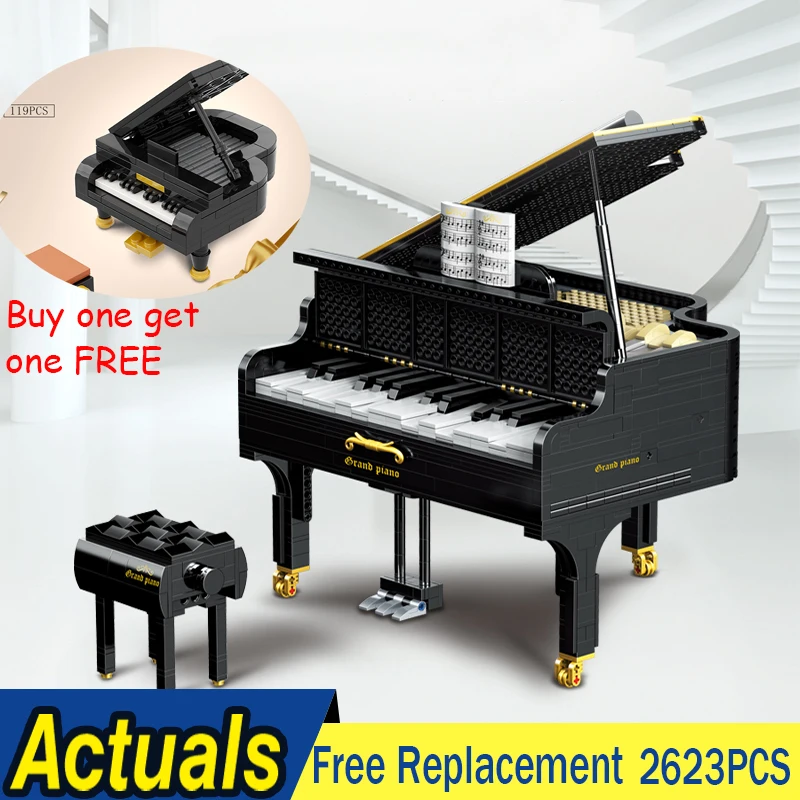 MOC-13192 Creative Ideas Toys The App Control Motorized Playable Grand Piano Set Kids Toys Building Blocks Bricks Christmas Gift
MOC-13192 Creative Ideas Toys The App Control Motorized Playable Grand Piano Set Kids Toys Building Blocks Bricks Christmas Gift