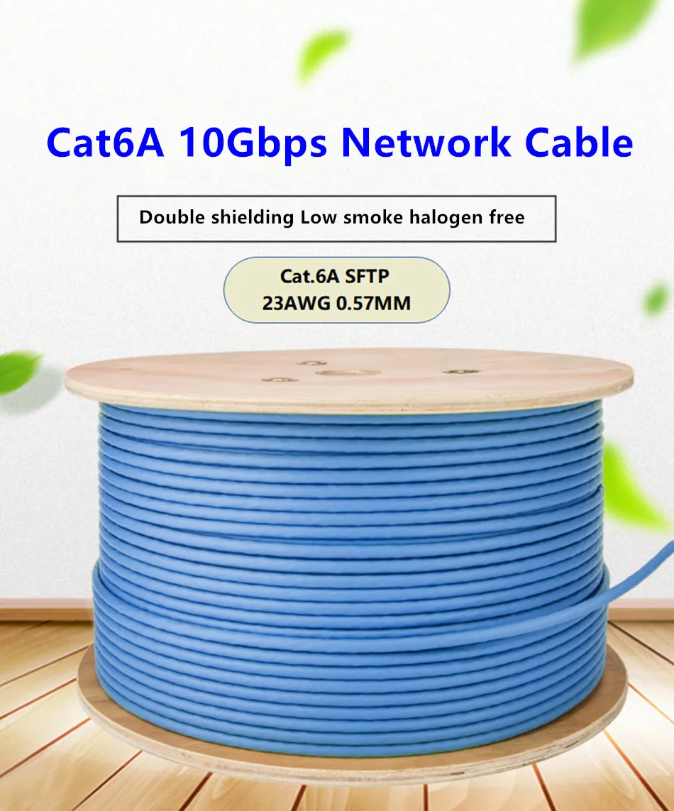 RJ45 Cable Cat6A Network Cable 10Gbps High Speed SFTP Double Shielding Ethernet Line For Home Computer Broadband lan Cable Blue
RJ45 Cable Cat6A Network Cable 10Gbps High Speed SFTP Double Shielding Ethernet Line For Home Computer Broadband lan Cable Blue
