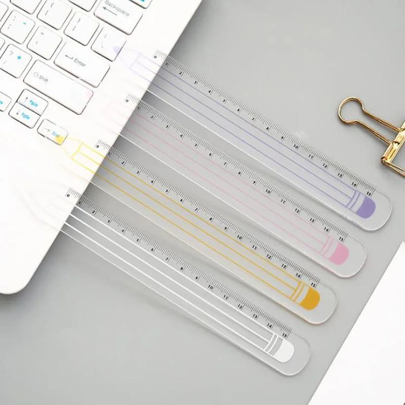 1 Pcs Simple Style 15cm Transparent Pencil Shape Plastic Ruler Straight Rulers Drawing Painting Tools School Office Stationery
1 Pcs Simple Style 15cm Transparent Pencil Shape Plastic Ruler Straight Rulers Drawing Painting Tools School Office Stationery
