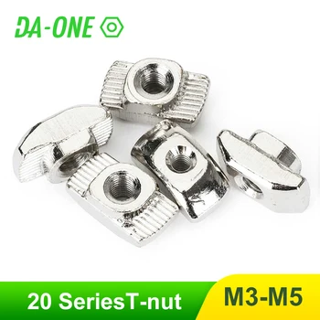 10-100PCS T Nut Hammer Head Nuts M3/M4/M5 Connector Nickel Plated T-nut For 20 Series Aluminium Extrusion Profile Accessories
10-100PCS T Nut Hammer Head Nuts M3/M4/M5 Connector Nickel Plated T-nut For 20 Series Aluminium Extrusion Profile Accessories