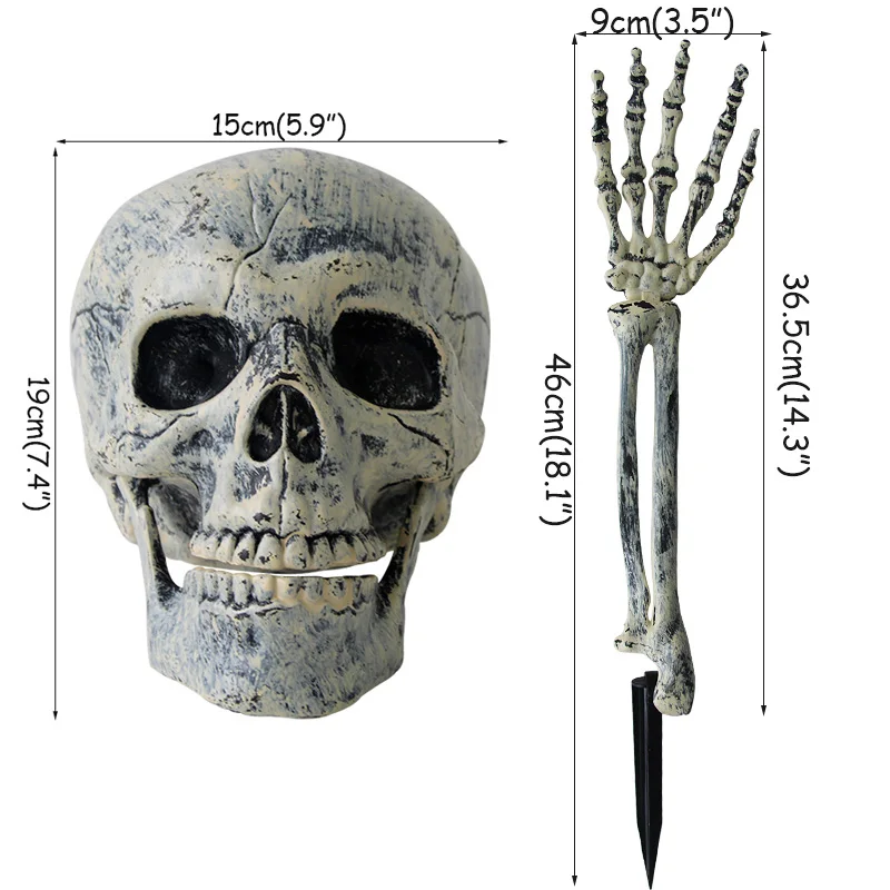 Joy-enlife Fake Skeleton Halloween Trick Plastic Lifelike Skull Bones Arm Figurine Party Decoration Haunted Home 18 Joy-enlife Fake Skeleton Halloween Trick Plastic Lifelike Skull Bones Arm Figurine Party Decoration Haunted Home -Cosplayware Store H73194ea0dadc480e8af0fd313bb27420s.jpg