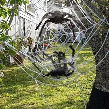 Halloween Cobweb 5M Haunted House Oversized 12 Round Giant Atmosphere Halloween Spiders Web Stretchy Spider Wed
Halloween Cobweb 5M Haunted House Oversized 12 Round Giant Atmosphere Halloween Spiders Web Stretchy Spider Wed