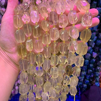 Natural Lemon Quartz Beads 15'' Yellow Faceted Irregular DIY Loose Quartz Beads For Jewelry Making Beads Necklace For Women Gift
Natural Lemon Quartz Beads 15'' Yellow Faceted Irregular DIY Loose Quartz Beads For Jewelry Making Beads Necklace For Women Gift