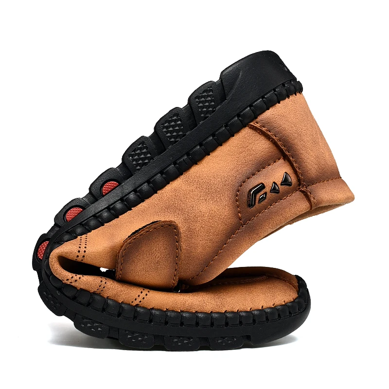 Men's new leather casual shoes flat shoes high quality casual men's shoes men's shoes boat shoes size 38-48