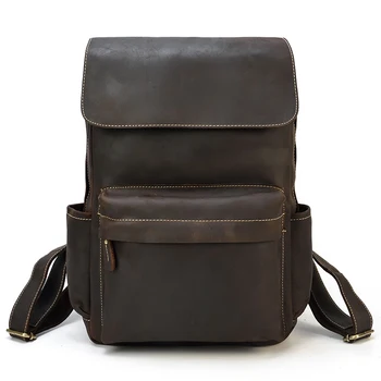 MAEHU Vintage Genuine Leather Woman Backpack First Layer Oil Wax Cowhide Girl Schoolbag Casual Travel Bags mini male Backpack
MAEHU Vintage Genuine Leather Woman Backpack First Layer Oil Wax Cowhide Girl Schoolbag Casual Travel Bags mini male Backpack