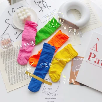 Spring Summer Color Thin Socks Velvet Solid Candy Color Breathable Mid Tube Stack Socks Calcetines Femme Chaussettes
Spring Summer Color Thin Socks Velvet Solid Candy Color Breathable Mid Tube Stack Socks Calcetines Femme Chaussettes