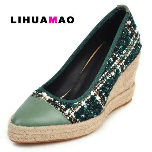 LIHUAMAO Flower print women wedges shoes pumps pointed toe platform espadrilles fashion rope sole casual ladies heel shoes
LIHUAMAO Flower print women wedges shoes pumps pointed toe platform espadrilles fashion rope sole casual ladies heel shoes