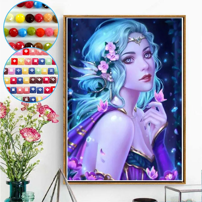 DIY Diamond Painting Fairy Girl Portrait Home Decoration Mosaic Beaded Embroidery Picture Of Rhinestone Cross Stitch Kit
DIY Diamond Painting Fairy Girl Portrait Home Decoration Mosaic Beaded Embroidery Picture Of Rhinestone Cross Stitch Kit