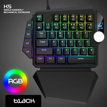 Gaming Keyboard K5 Single Handed RGB Mechanical with 35 Macro Keys Wrist Support Household Computer Safety Parts
Gaming Keyboard K5 Single Handed RGB Mechanical with 35 Macro Keys Wrist Support Household Computer Safety Parts