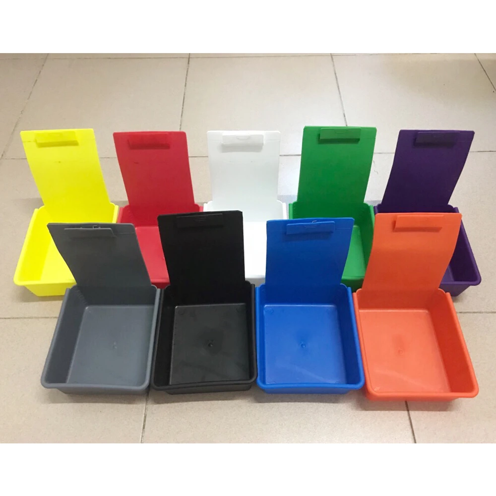 10pcs/lot Colorful Dental Lab Tools Dental plastic work boxes Colorful Dental Work Pans with Clip Holder for hold teeth model
10pcs/lot Colorful Dental Lab Tools Dental plastic work boxes Colorful Dental Work Pans with Clip Holder for hold teeth model