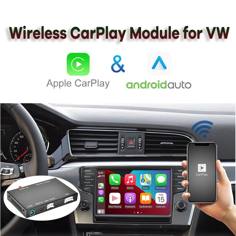 Беспроводной автомобильный модуль CarPlay Android для Volkswagen VW Polo Golf Touareg Tiguan Teramont Passat 2017-2019, видеоинтерфейс
Беспроводной автомобильный модуль CarPlay Android для Volkswagen VW Polo Golf Touareg Tiguan Teramont Passat 2017-2019, видеоинтерфейс