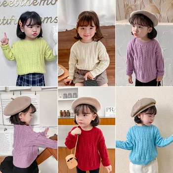 2020 children's autumn and winter knitted thread sweater boys and girls round neck pullover top
2020 children's autumn and winter knitted thread sweater boys and girls round neck pullover top