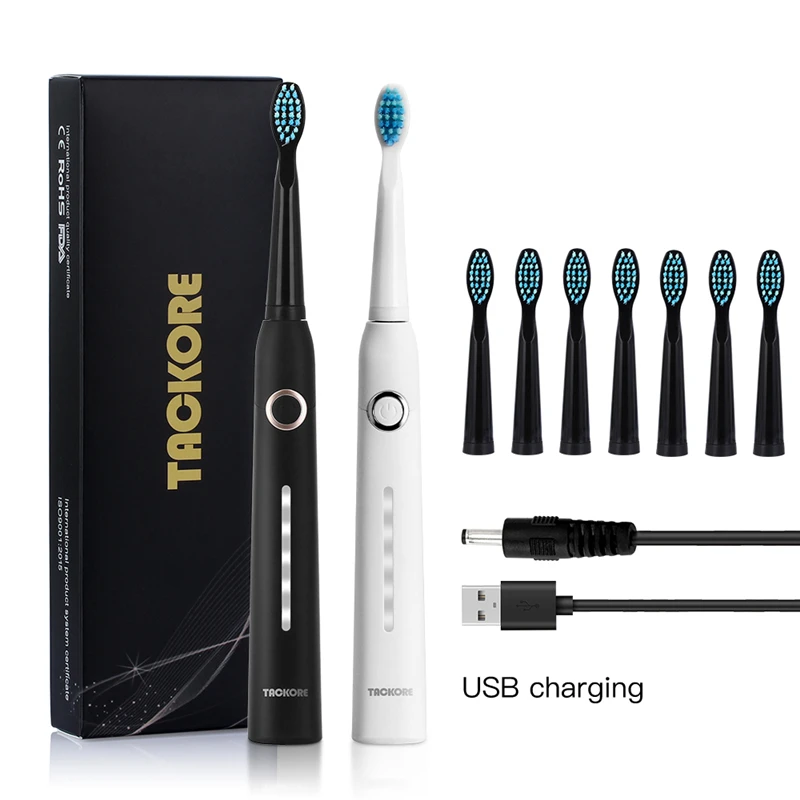 Travel Sonic Electric Toothbrush Adult Timer USB Rechargeable Ultrasonic Electronic Toothbrush with 8pcs Replacement Heads
Travel Sonic Electric Toothbrush Adult Timer USB Rechargeable Ultrasonic Electronic Toothbrush with 8pcs Replacement Heads