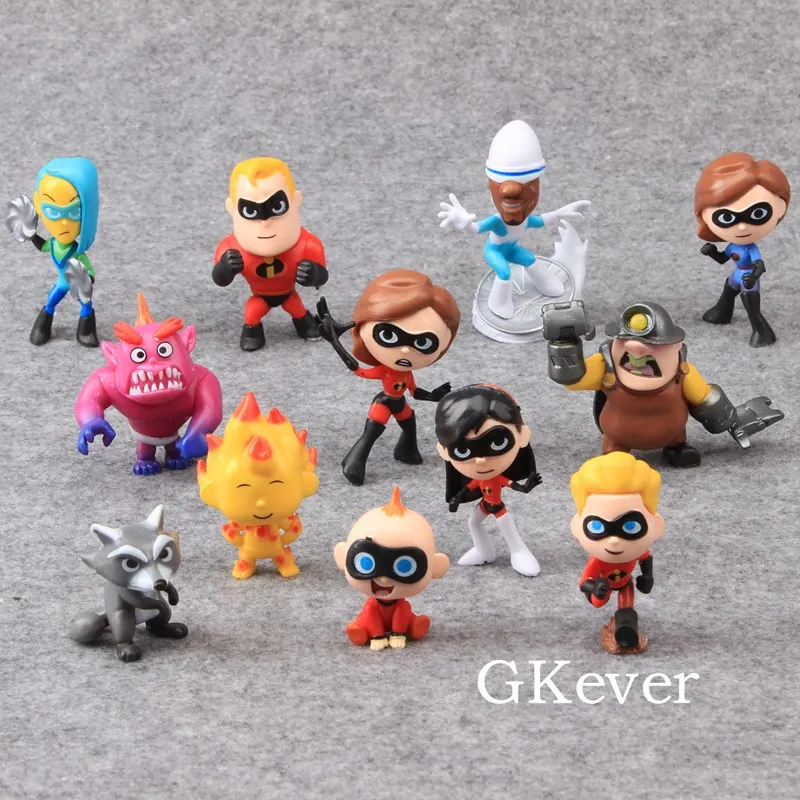 12pcs/set The Incredibles anime action figures Model 4-8cm Superman Dash Parr Jack Parr Elastigirl PVC Figure Model Toys Gift
12pcs/set The Incredibles anime action figures Model 4-8cm Superman Dash Parr Jack Parr Elastigirl PVC Figure Model Toys Gift