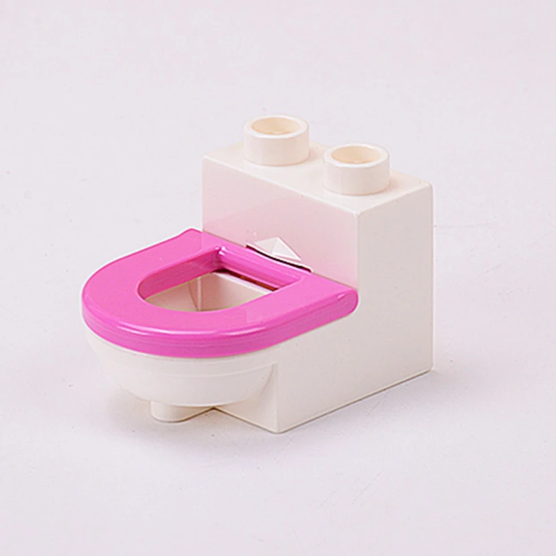 Legoing Duplo DIY Accessories Big Size Toilet MOC Single Sale Building Blocks Toys for Children Compatible with Duplo Parts
Legoing Duplo DIY Accessories Big Size Toilet MOC Single Sale Building Blocks Toys for Children Compatible with Duplo Parts