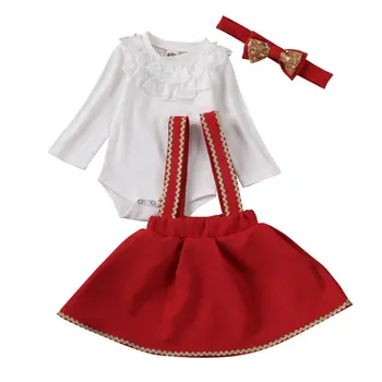 Christmas Infant Baby Girl Clothes Sets Long Sleeve Ruffle Lace Romper Tutu Strap Dress Headband Outfit 0-18M
Christmas Infant Baby Girl Clothes Sets Long Sleeve Ruffle Lace Romper Tutu Strap Dress Headband Outfit 0-18M