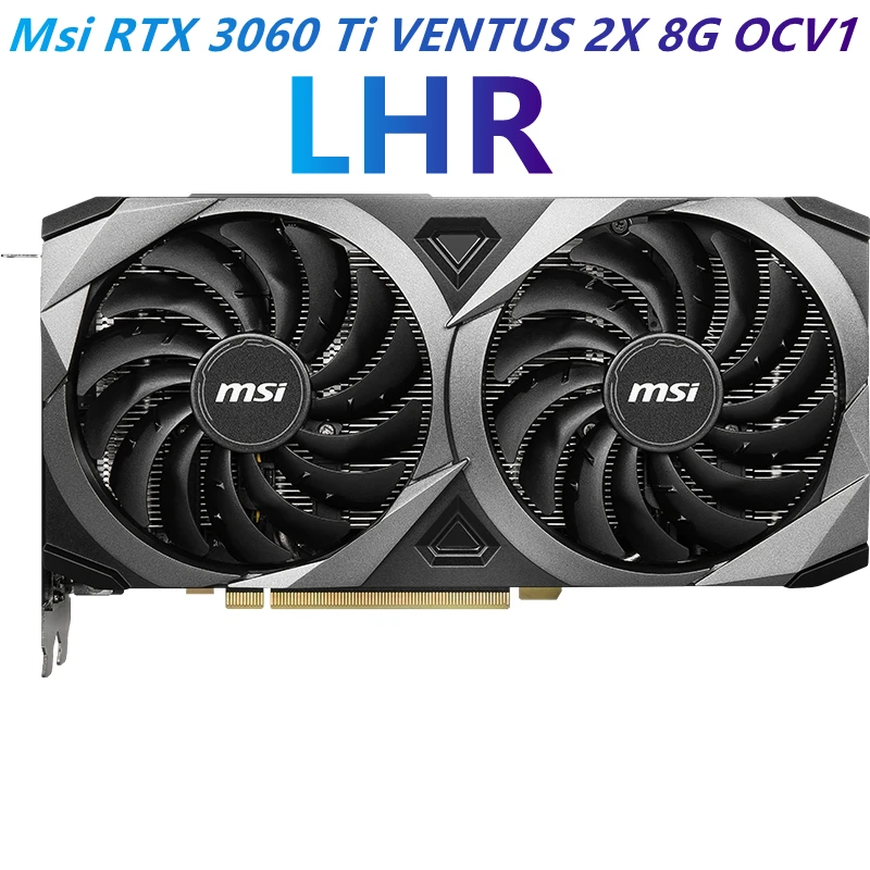 Совершенно новая Видеокарта Msi RTX3060Ti 2X 8G OCV1 LHR 1695 МГц GDDR6 256Bit NVIDIA игровая