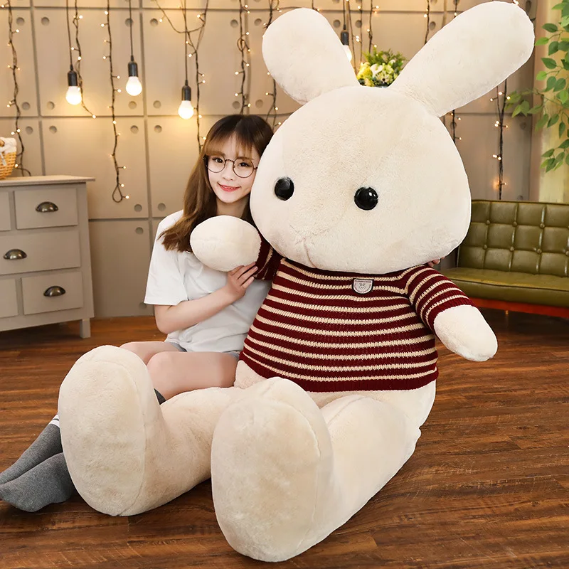 Large Size Stripes Sweater Rabbit Plush Toy Doll Lovers Rabbit Doll for a Girlfriend Birthday Gift
Large Size Stripes Sweater Rabbit Plush Toy Doll Lovers Rabbit Doll for a Girlfriend Birthday Gift