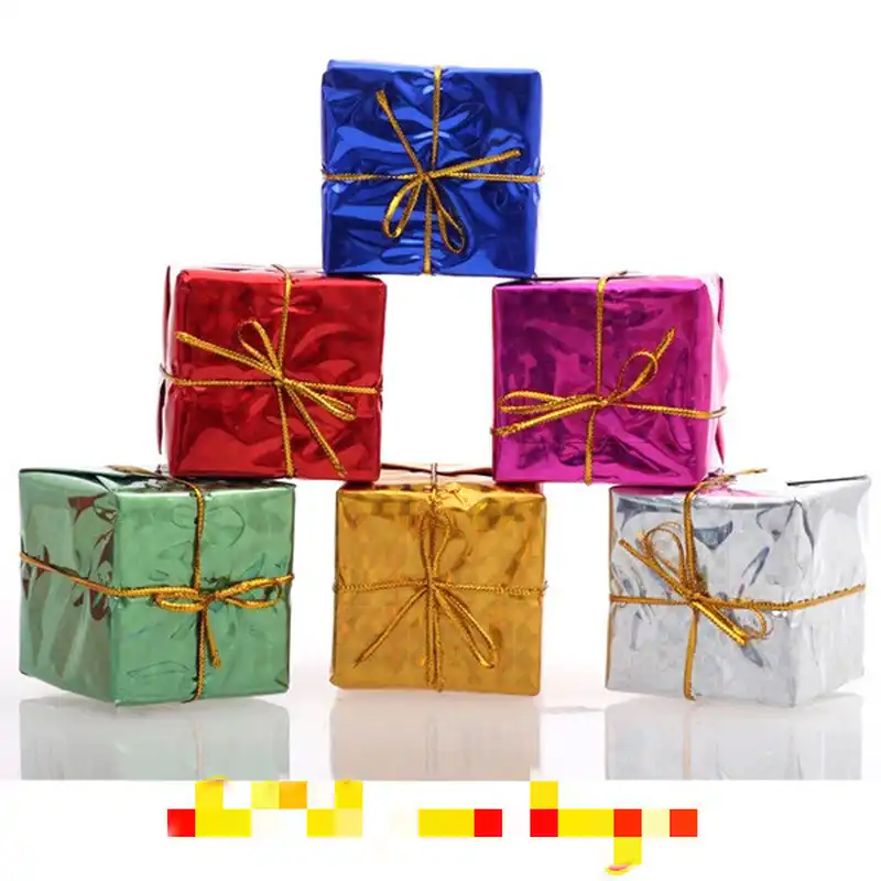 hot sale 12pcs christmas mini gift box christmas