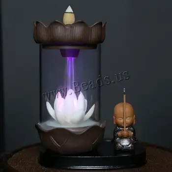 Lotus Backflow Incense Burner With Glass Cover Ceramic Smoke Waterfall The Monk Incense Stick Holder With Led Light Gift 20 Cone
Lotus Backflow Incense Burner With Glass Cover Ceramic Smoke Waterfall The Monk Incense Stick Holder With Led Light Gift 20 Cone