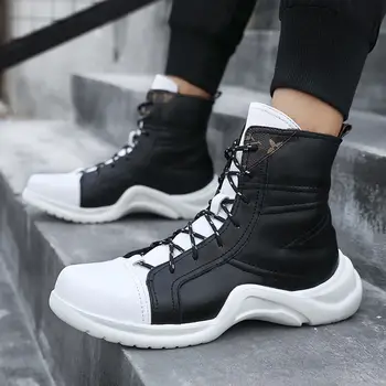 Winter Leather Boots Men Inside Fur Mens Large Size Boots Anti Slip Casual Boots Men Good Quality Mens Warm Boot Size 38-47 
Winter Leather Boots Men Inside Fur Mens Large Size Boots Anti Slip Casual Boots Men Good Quality Mens Warm Boot Size 38-47