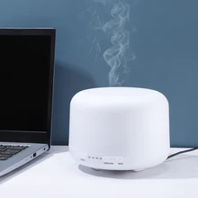 Remote Control Air Humidifier Ultrasonic Silent Aromatherapy Essential Oil Diffuser Fragrance for Home Room 500ML with LED Light
Remote Control Air Humidifier Ultrasonic Silent Aromatherapy Essential Oil Diffuser Fragrance for Home Room 500ML with LED Light