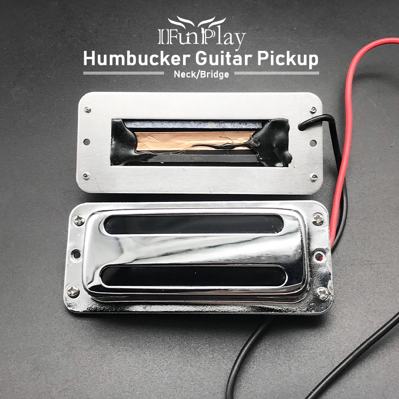A Set 2 Pcs 6 String Electric Guitar Pickup Humbucker with Brass Cover Neck and Bridge Pickup for Electric Guitar Accssories
A Set 2 Pcs 6 String Electric Guitar Pickup Humbucker with Brass Cover Neck and Bridge Pickup for Electric Guitar Accssories