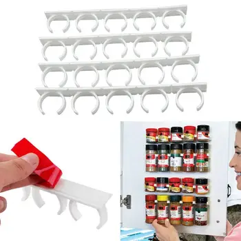 4Pcs/set 20 Jar Rack Storage Holder Wall Cabinet kitchen storage refrigerator bottle Gripper Shelf clip O7C4
4Pcs/set 20 Jar Rack Storage Holder Wall Cabinet kitchen storage refrigerator bottle Gripper Shelf clip O7C4
