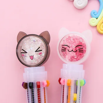 1pc Cute Novelty Cat 10 Colors Ballpoint Pen Kawaii Cartoon Quicksand Diamond Emotion Ball Pen For Kid Gift School Stationery
1pc Cute Novelty Cat 10 Colors Ballpoint Pen Kawaii Cartoon Quicksand Diamond Emotion Ball Pen For Kid Gift School Stationery