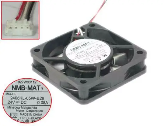NMB-MAT 2406KL-05W-B29 T03 DC 24V 0.08A 60x60x15 мм 3-проводной Вентилятор охлаждения сервера
NMB-MAT 2406KL-05W-B29 T03 DC 24V 0.08A 60x60x15 мм 3-проводной Вентилятор охлаждения сервера