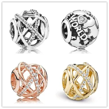 925 Sterling Silver Bead Charm Openwork Rose Galaxy With Crystal Bead Fit Women Pandora Bracelet & Necklace Diy Jewelry
925 Sterling Silver Bead Charm Openwork Rose Galaxy With Crystal Bead Fit Women Pandora Bracelet & Necklace Diy Jewelry