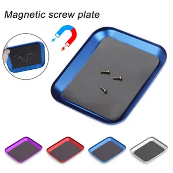 Magnetic Screw Dish Aluminum Screw The Tray With Magnetic Pad Screw Storage Box Mini Screw Plate Screw Bits Box Repair Tools
Magnetic Screw Dish Aluminum Screw The Tray With Magnetic Pad Screw Storage Box Mini Screw Plate Screw Bits Box Repair Tools