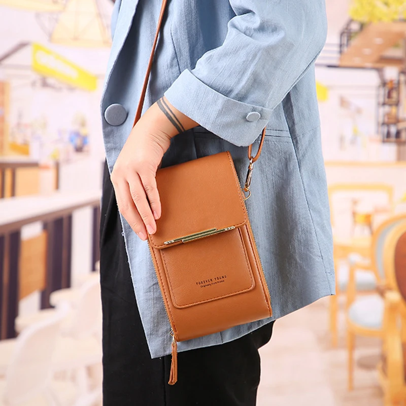 Women Transparent Touch Screen Phone Wallet Casual PU Leather Small Shoulder Bag Multifunction Crossbody Purses And Handbags
Women Transparent Touch Screen Phone Wallet Casual PU Leather Small Shoulder Bag Multifunction Crossbody Purses And Handbags
