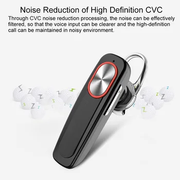 Slim Long Standby Wireless Earpiece Handsfree Mini Denoise Mobile Phone Earphone With Mic Portable Clear Earbud Bluetooth