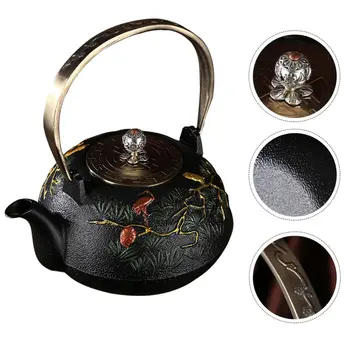 1Pc Teapot Classic Retro Vintage With Infuser Cast Iron Decoration for Home Office
1Pc Teapot Classic Retro Vintage With Infuser Cast Iron Decoration for Home Office