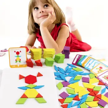155Pcs/Set Wooden Colorful Pattern Block Set Creative Kids Educational Toys Montessori Developmental Brain Teaser Jigsaw Toy
155Pcs/Set Wooden Colorful Pattern Block Set Creative Kids Educational Toys Montessori Developmental Brain Teaser Jigsaw Toy