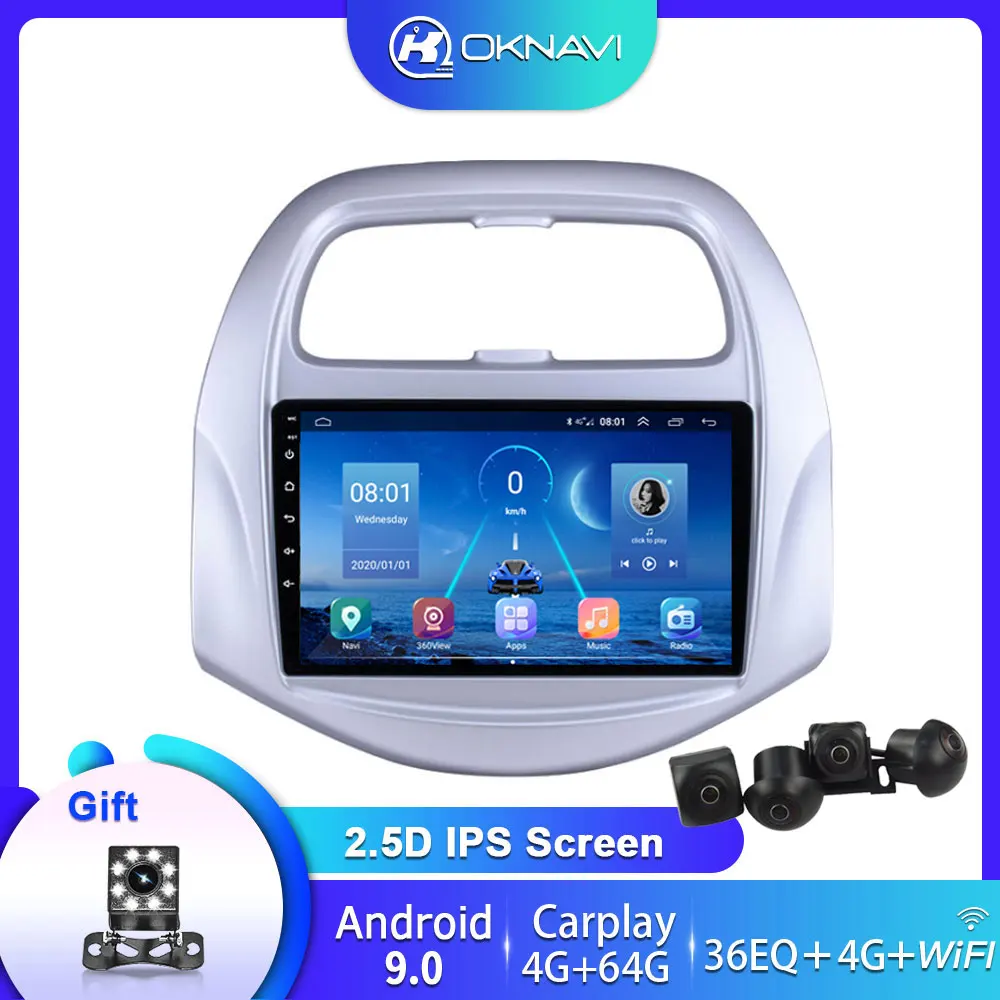 4G 64G Smart Android 9.0 Car Multimedia Radio Video Player For Chevrolet SPARK Beat 2019 DSP 2 Din 360° Rear Camera Navigation
4G 64G Smart Android 9.0 Car Multimedia Radio Video Player For Chevrolet SPARK Beat 2019 DSP 2 Din 360° Rear Camera Navigation