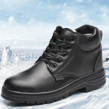 plus size mens leisure winter snow ankle safety boots warm plush working boot soft leather steel toe cap shoes security protect
plus size mens leisure winter snow ankle safety boots warm plush working boot soft leather steel toe cap shoes security protect