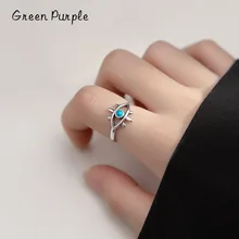 GREEN PURPLE Real 925 Sterling Silver Demon Eye Turquoise Elegant Female Finger Ring For Women Wedding Engagement Jewelry CE1293 
GREEN PURPLE Real 925 Sterling Silver Demon Eye Turquoise Elegant Female Finger Ring For Women Wedding Engagement Jewelry CE1293