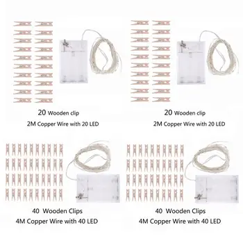 Wood LED Clip Light String Copper Wire Party Wedding Xmas Photo Cards Decor For Household Internal Lighting 
Wood LED Clip Light String Copper Wire Party Wedding Xmas Photo Cards Decor For Household Internal Lighting