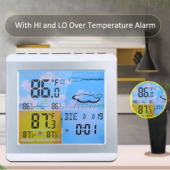 Digital Thermometer Outdoor Temperature Monitor Color Weather Station Multifunctional Weather Monitor Digital Clock Thermometer
Digital Thermometer Outdoor Temperature Monitor Color Weather Station Multifunctional Weather Monitor Digital Clock Thermometer