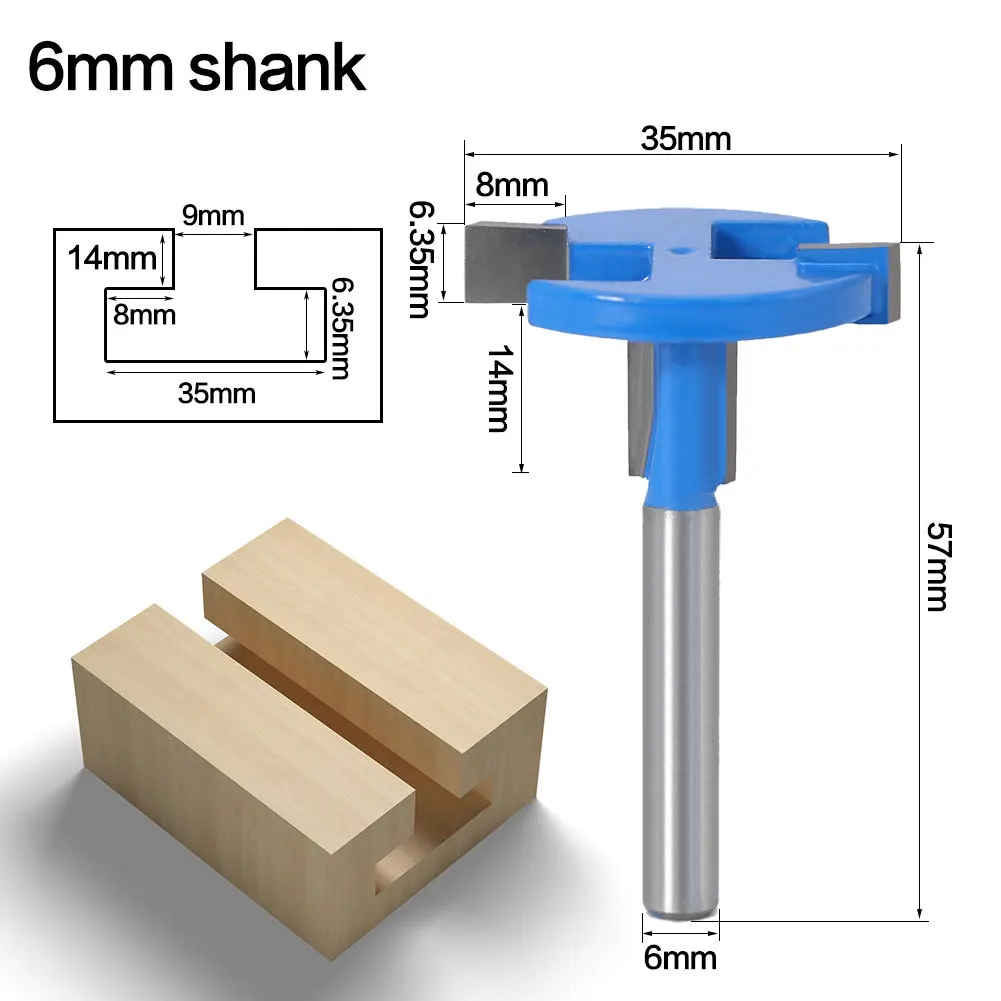 1PC 6MM Shank Milling Cutter Wood Carving T-Slot Milling Cutter Router Bit Woodworking Milling Cutter For Wood Tools
1PC 6MM Shank Milling Cutter Wood Carving T-Slot Milling Cutter Router Bit Woodworking Milling Cutter For Wood Tools