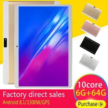 V10 Classic Tablet 10.1 Inch HD Large Screen Android 8.10 Version Fashion Portable Tablet 6G+64G Gold Tablet Gold EU Plug
V10 Classic Tablet 10.1 Inch HD Large Screen Android 8.10 Version Fashion Portable Tablet 6G+64G Gold Tablet Gold EU Plug